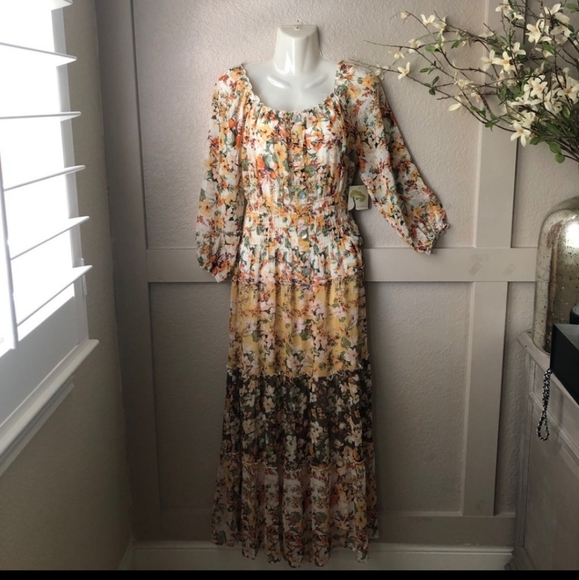Anthropologie Dresses Anthropologie Fig And Flower Maxi Dress 2x Nwt Poshmark